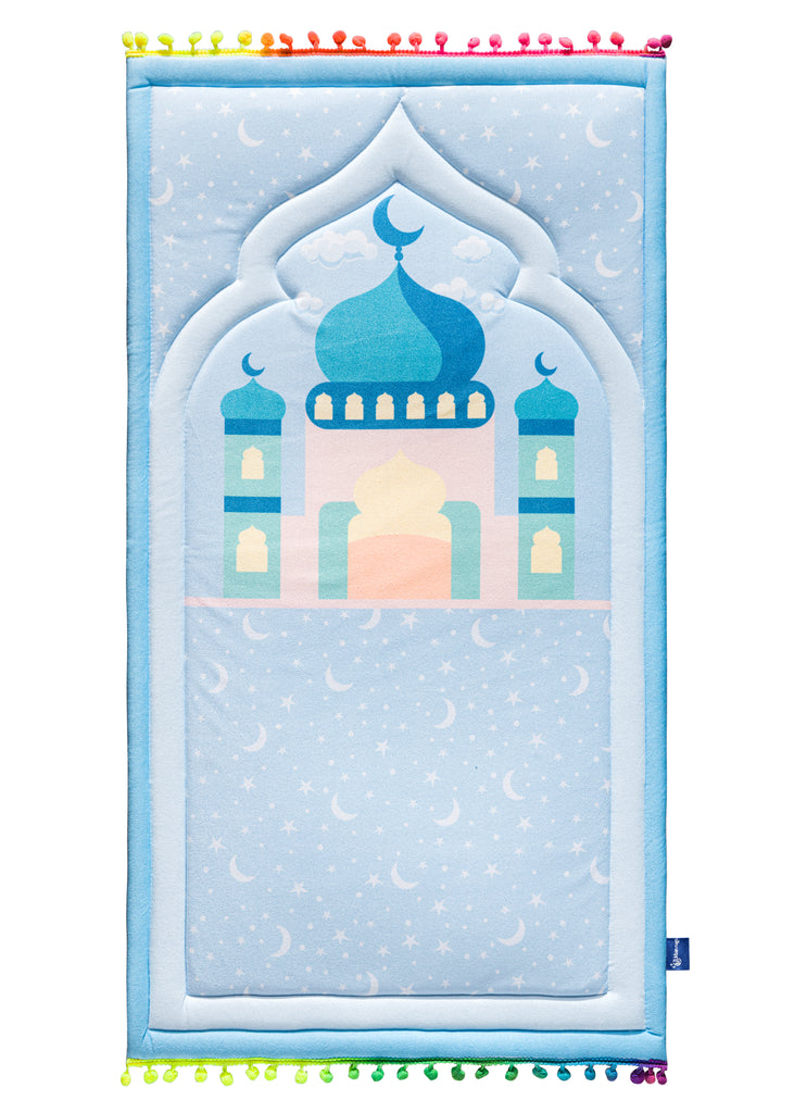 Blue-Ish Kids Prayer Mat | Urban Rugs KSA
