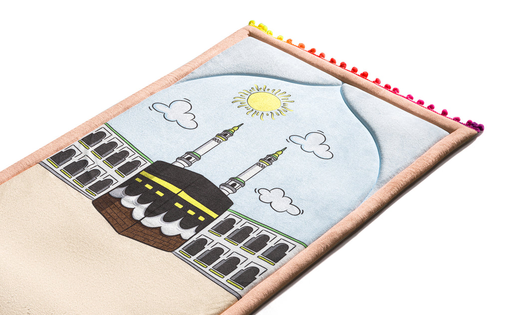 Midday in Mecca Kids Prayer Mat | Urban Rugs KSA