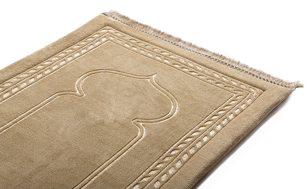 Bronz Emboss Prayer Mat | Urban Rugs KSA