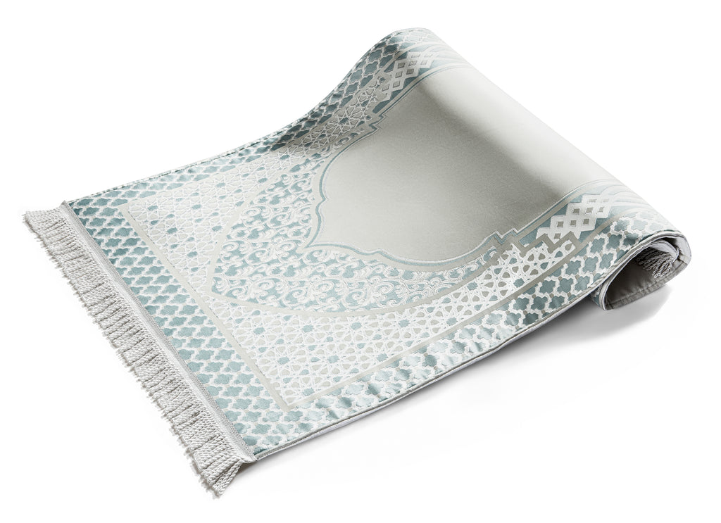 Imperial Mint Green Naseej Prayer Mat | Urban Rugs KSA