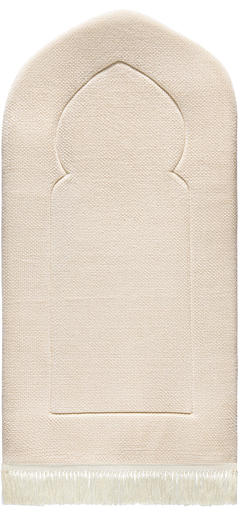 Sand Arched Plain Prayer Mat | Urban Rugs KSA