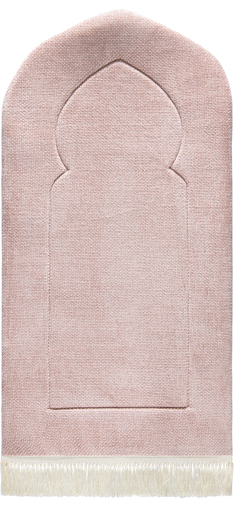 Rosy Arched Plain Prayer Mat | Urban Rugs KSA