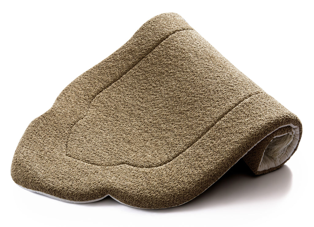 Tan Arched Plain Prayer Mat | Urban Rugs KSA