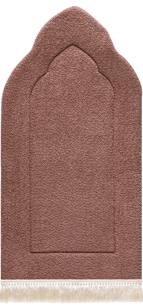 Cashmere Arched Plain Prayer Mat | Urban Rugs KSA