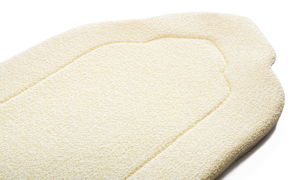 Daisy White Arched Plain Prayer Mat | Urban Rugs KSA