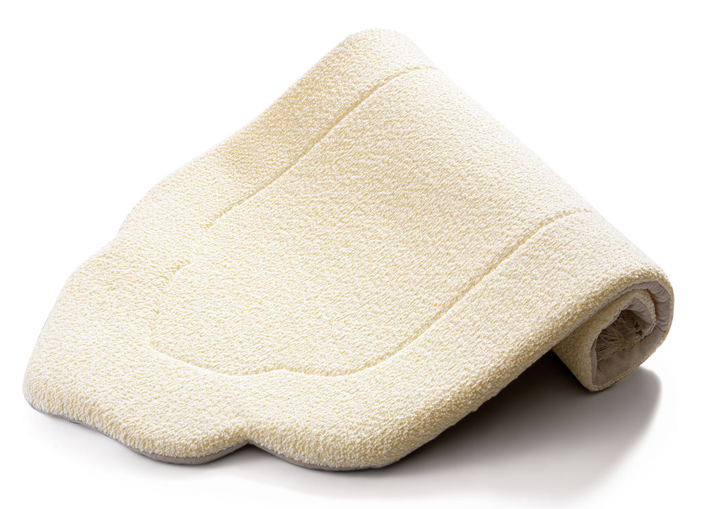 Daisy White Arched Plain Prayer Mat | Urban Rugs KSA