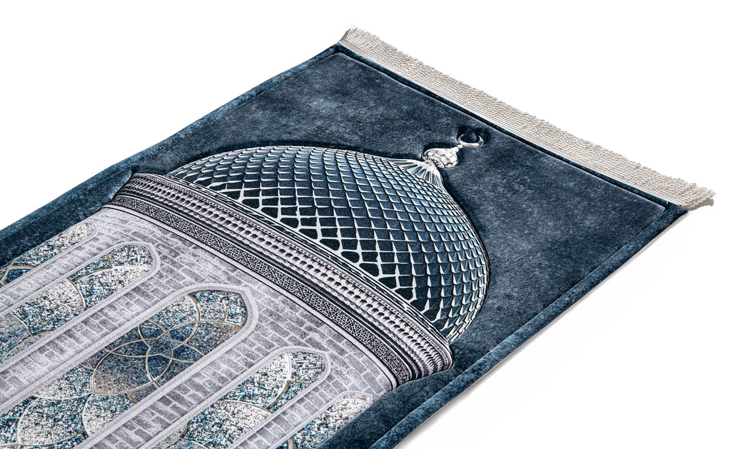 navy blue thick padded prayer Matt | Urban Rugs KSA