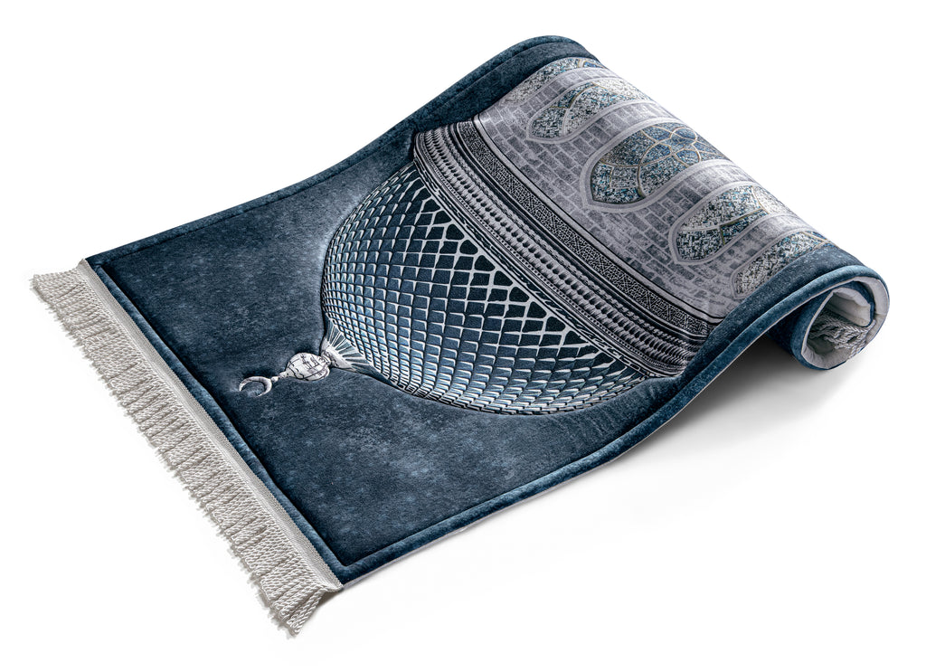 navy blue thick padded prayer Matt | Urban Rugs KSA
