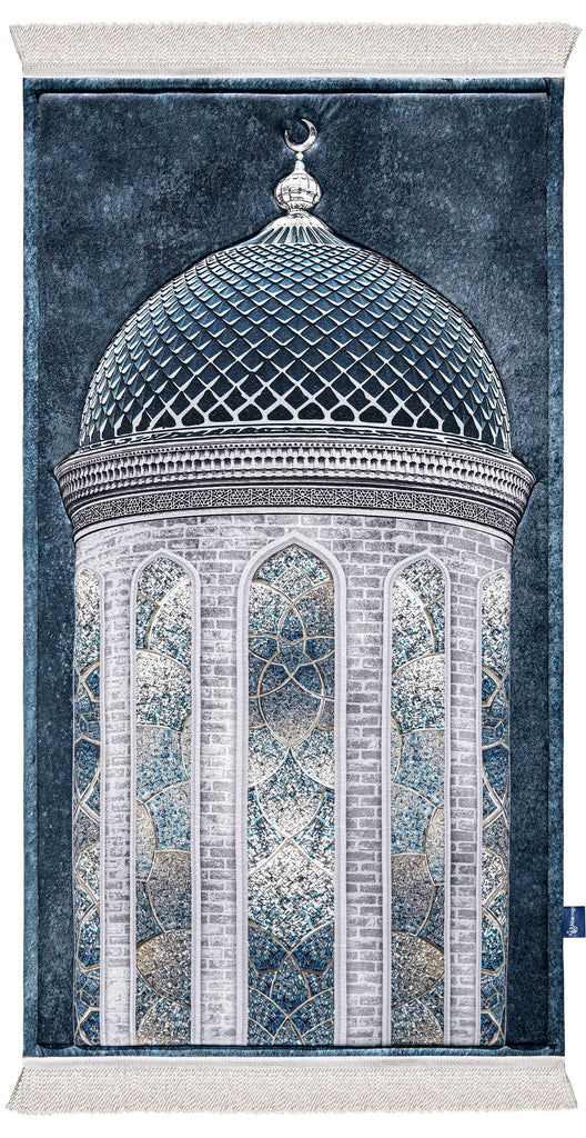 navy blue thick padded prayer Matt | Urban Rugs KSA