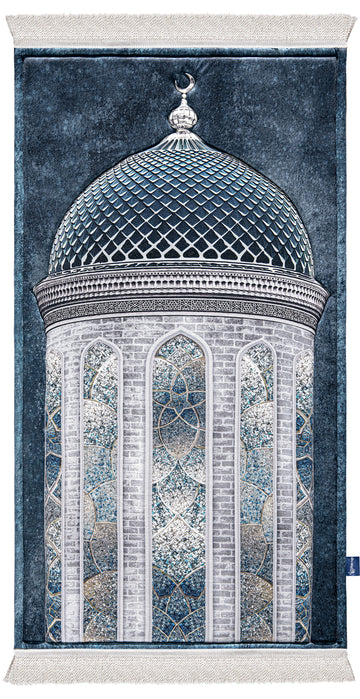 navy blue thick padded prayer Matt | Urban Rugs KSA
