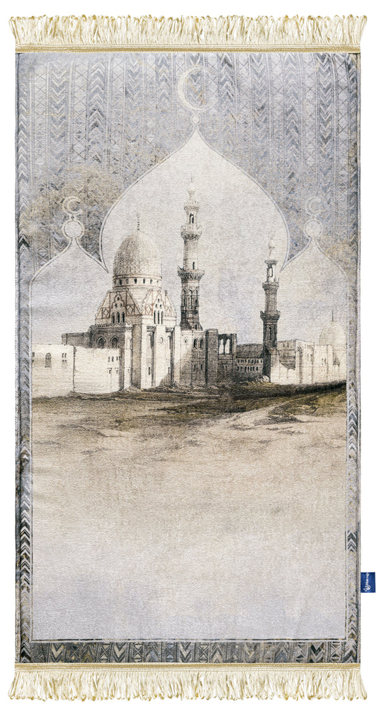 Oriental grey Masjid thick Prayer musallah | Urban Rugs KSA