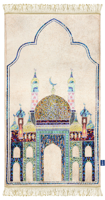 Golden Mosaic Original Prayer Mat | Urban Rugs KSA