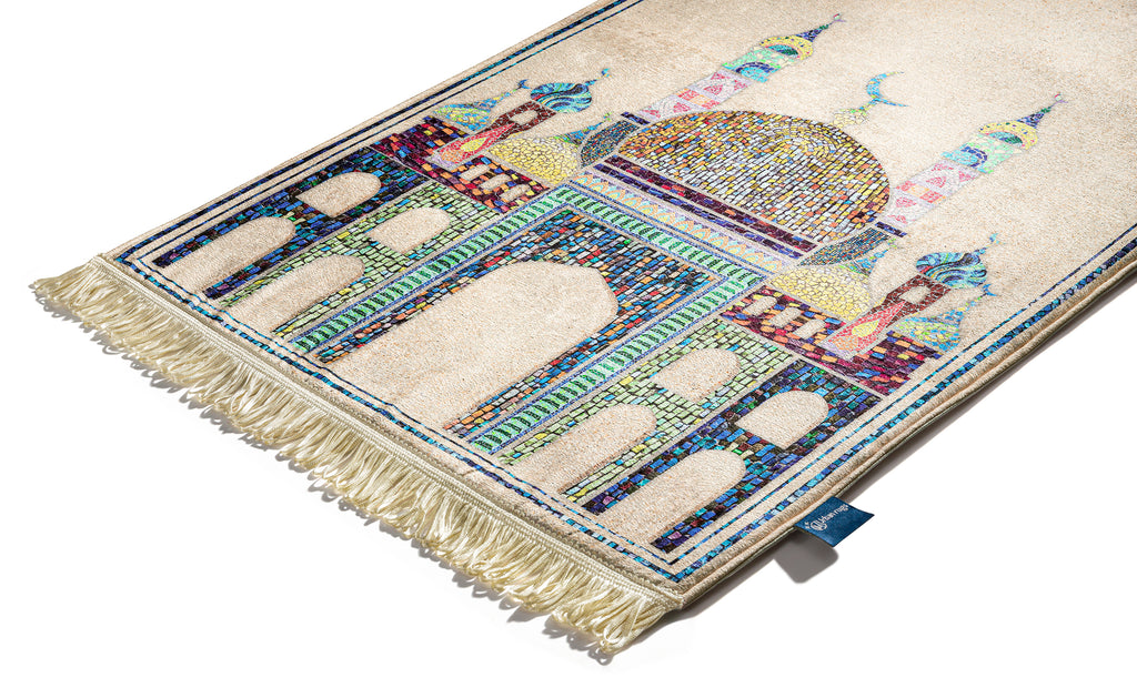 Golden Mosaic Original Prayer Mat | Urban Rugs KSA