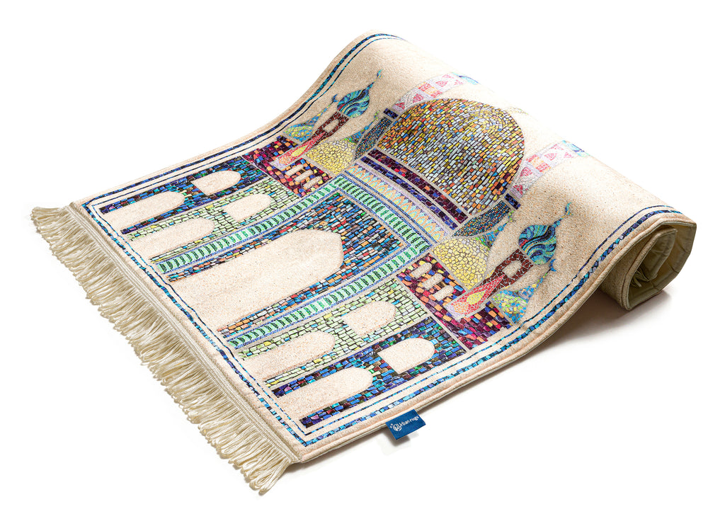 Golden Mosaic Original Prayer Mat | Urban Rugs KSA