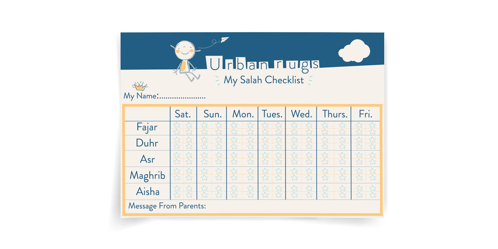 Salah Checklist  | Urban Rugs KSA